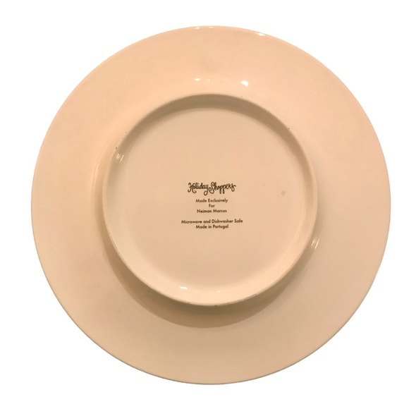 HOLIDAY SHOPPERY by Neiman Marcus Set of 3 Appetizer Plates Made in Portugal - Picture 6 of 11